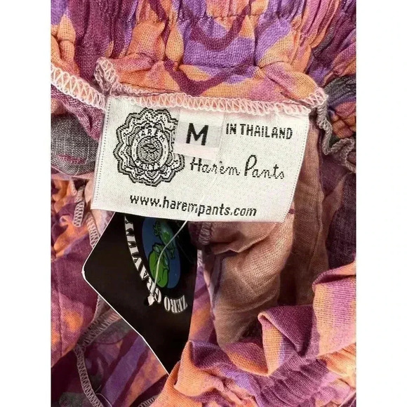 NEW WITH TAGS UNISEX HAREM PANTS JOGGERS WITH POCKETS ZERO GRAVITY SIZE MEDIUM - Picture 4 of 10